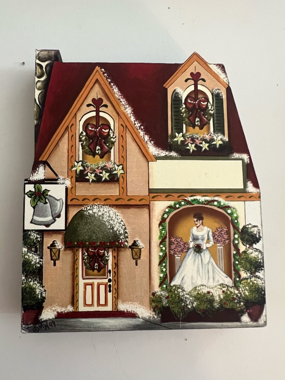 Vintage Brandywine Woodcrafts Christmas House MW ’99 Signed 🎄
